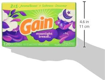 imageGain Dryer Sheets Moonlight Breeze 120 Count Pack of 6