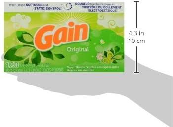 imageGain Fabric Softener Dryer Sheets Original 120 CountOriginal