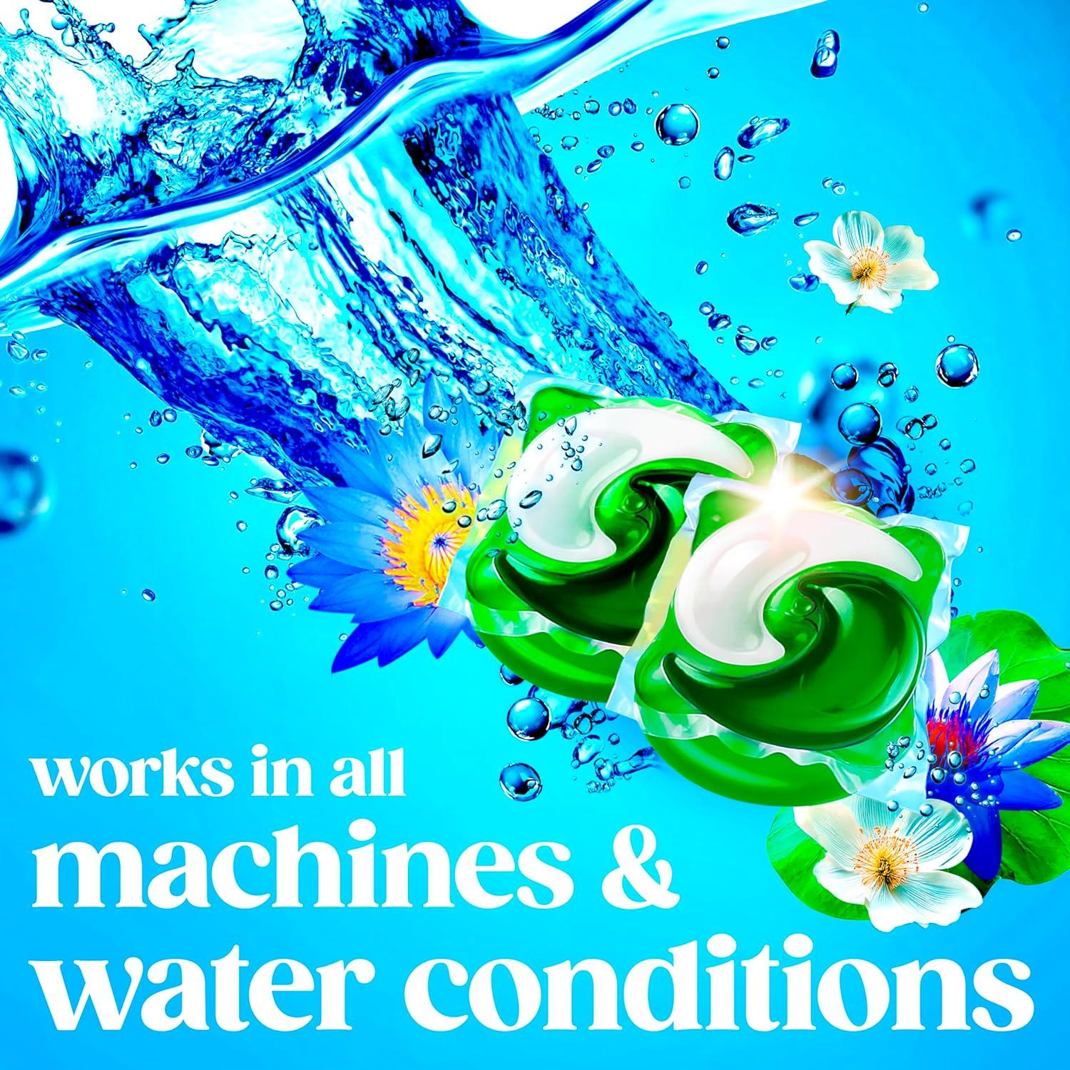imageGain Flings Liquid Washing Detergent Pods Now with Odor Defense Color Guard Waterfall Delight Scent 4In1 liquid laundry detergent pacs clean amp fresh 76 Count Packaging May VaryWaterfall Delight