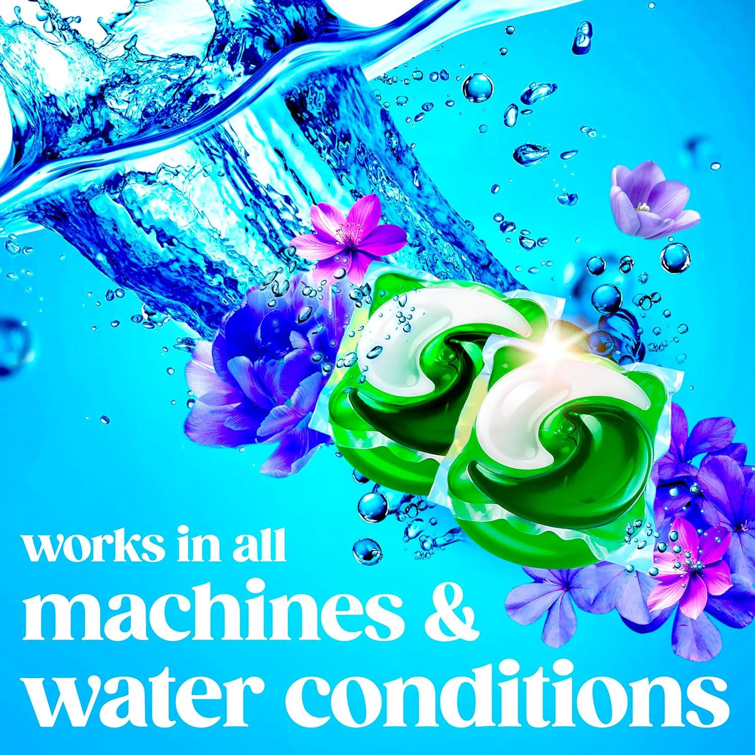 imageGain Flings Liquid Washing Detergent Pods with Odor Defense Color Guard Moonlight Breeze Scent 4in1 Liquid Laundry Detergent Pacs Clean amp Fresh 42 Count Packaging May VaryMoonlight Breeze
