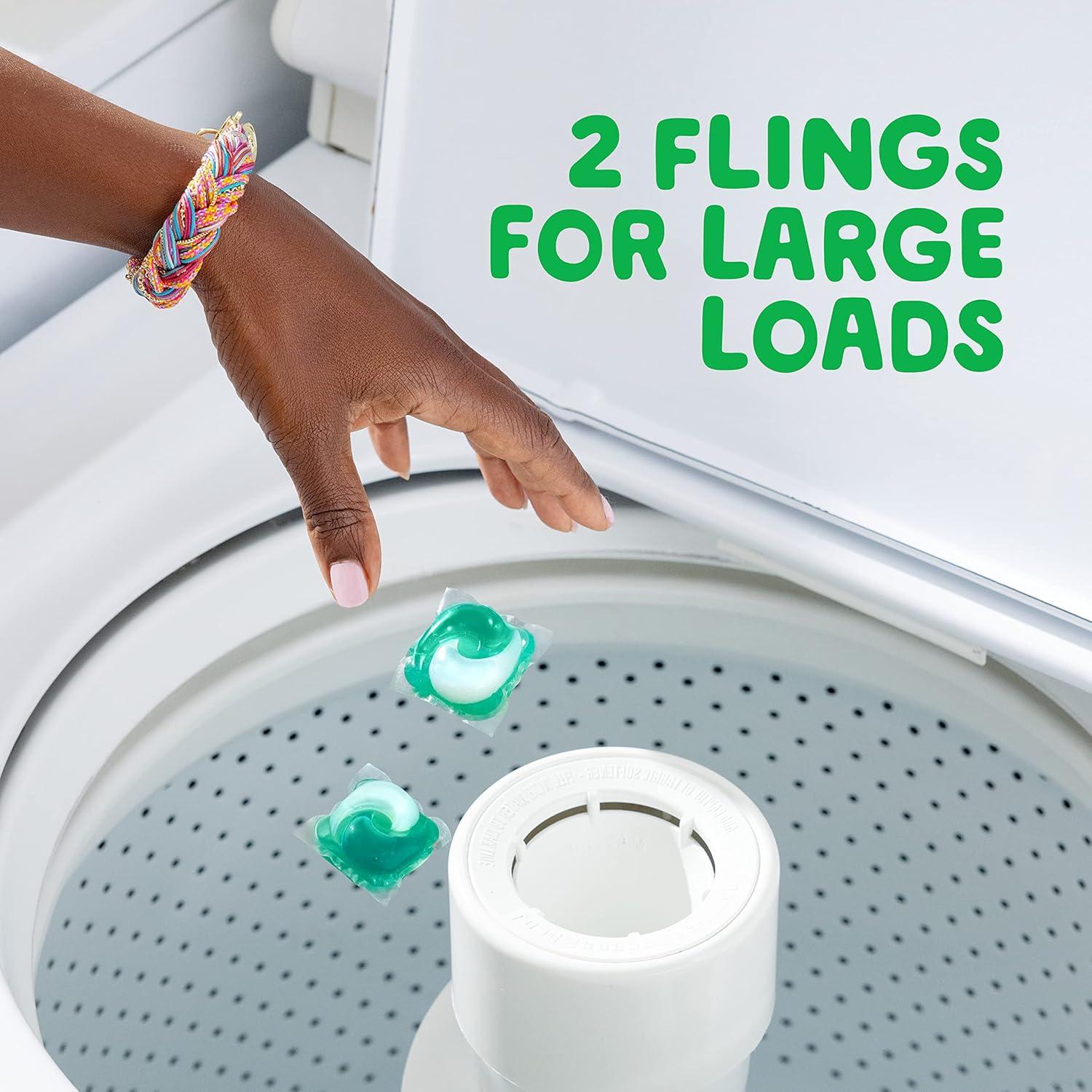 imageGain Flings Liquid Washing Detergent Pods with Odor Defense Color Guard Moonlight Breeze Scent 4in1 Liquid Laundry Detergent Pacs Clean amp Fresh 42 Count Packaging May VaryMoonlight Breeze