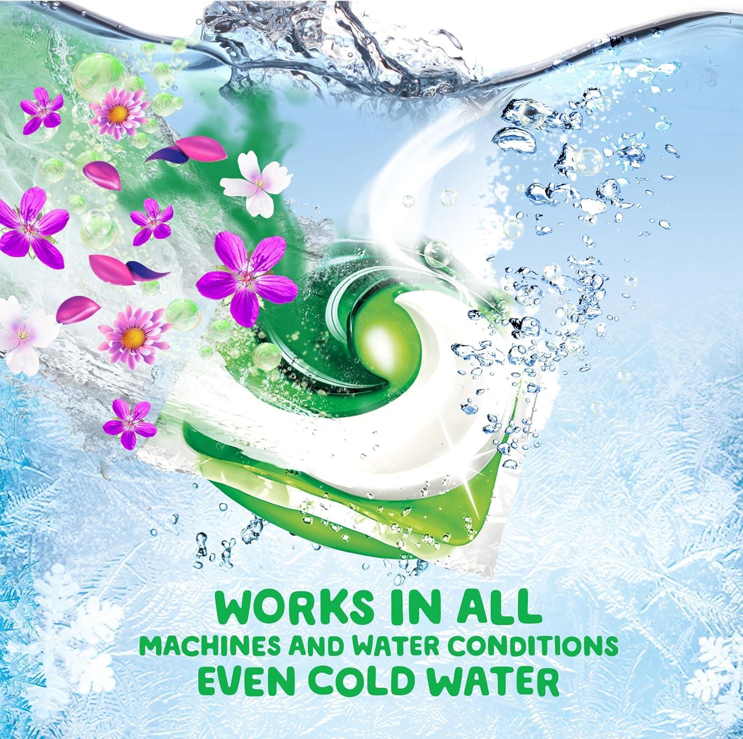 imageGain Flings Liquid Washing Detergent Pods with Odor Defense Color Guard Moonlight Breeze Scent 4in1 Liquid Laundry Detergent Pacs Clean amp Fresh 42 Count Packaging May VaryMoonlight Breeze