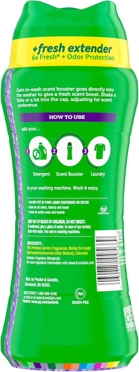 imageGain InWash Laundry Scent Booster Moonlight Breeze Scent 182 OZ Fresh Extender Odor ProtectionMoonlight Breeze