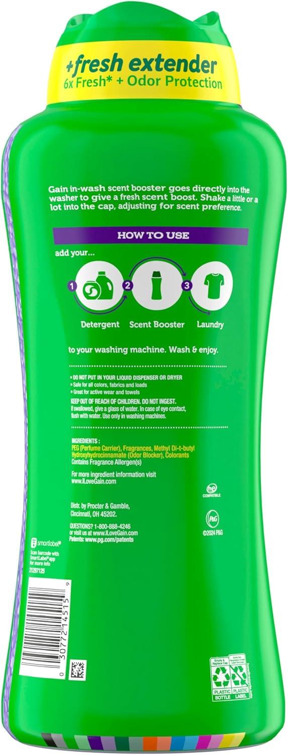 imageGain InWash Laundry Scent Booster Moonlight Breeze Scent 182 OZ Fresh Extender Odor ProtectionMoonlight Breeze