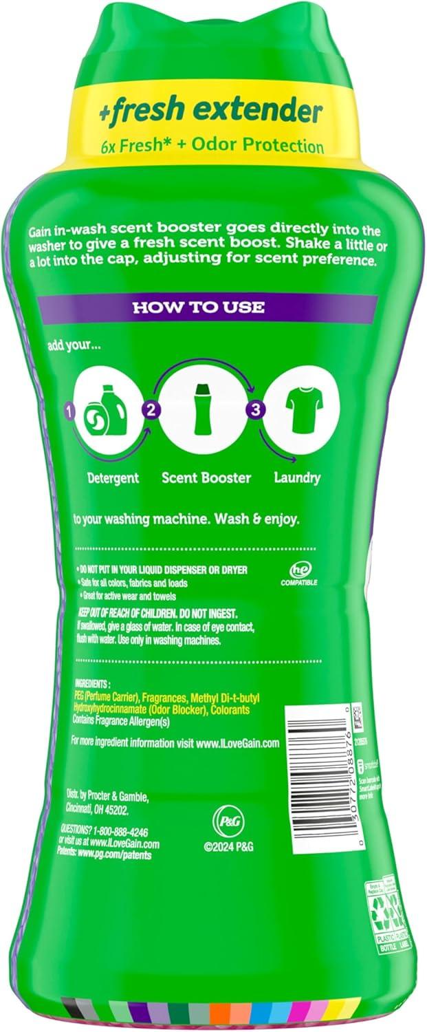imageGain InWash Laundry Scent Booster Moonlight Breeze Scent 182 OZ Fresh Extender Odor ProtectionMoonlight Breeze