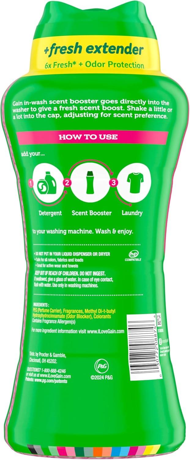 imageGain InWash Laundry Scent Booster Spring Daydream Scent 240 OZ Fresh Extender Odor ProtectionSpring Daydream
