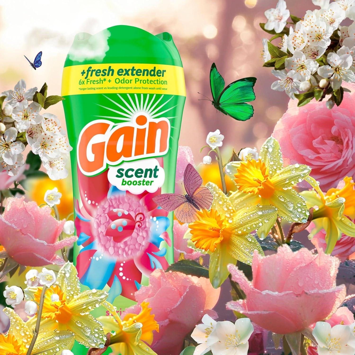 imageGain InWash Laundry Scent Booster Spring Daydream Scent 240 OZ Fresh Extender Odor ProtectionSpring Daydream