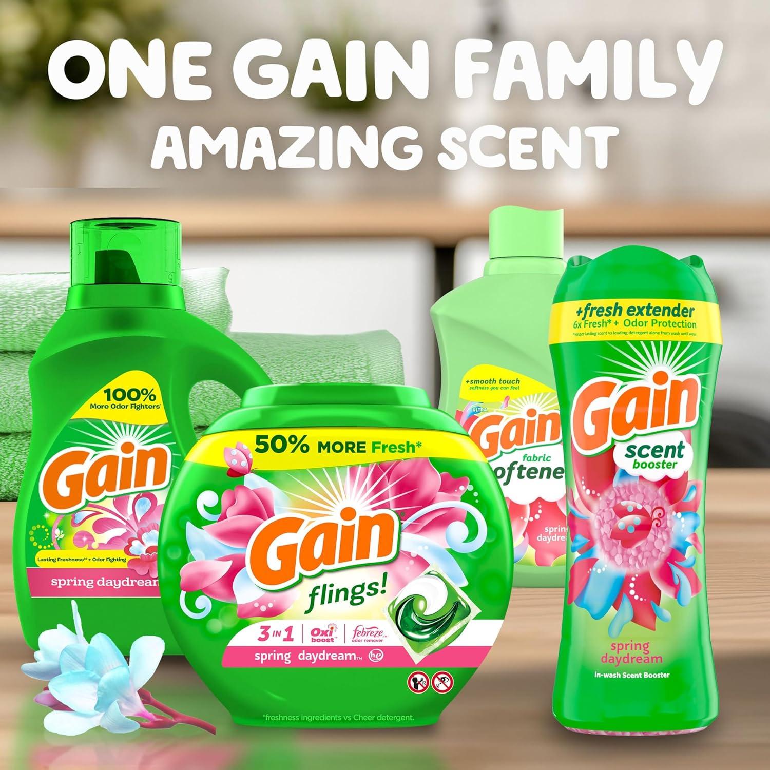 imageGain InWash Laundry Scent Booster Spring Daydream Scent 240 OZ Fresh Extender Odor ProtectionSpring Daydream