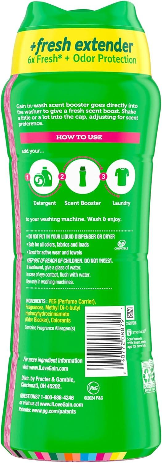 imageGain InWash Laundry Scent Booster Spring Daydream Scent 240 OZ Fresh Extender Odor ProtectionSpring Daydream