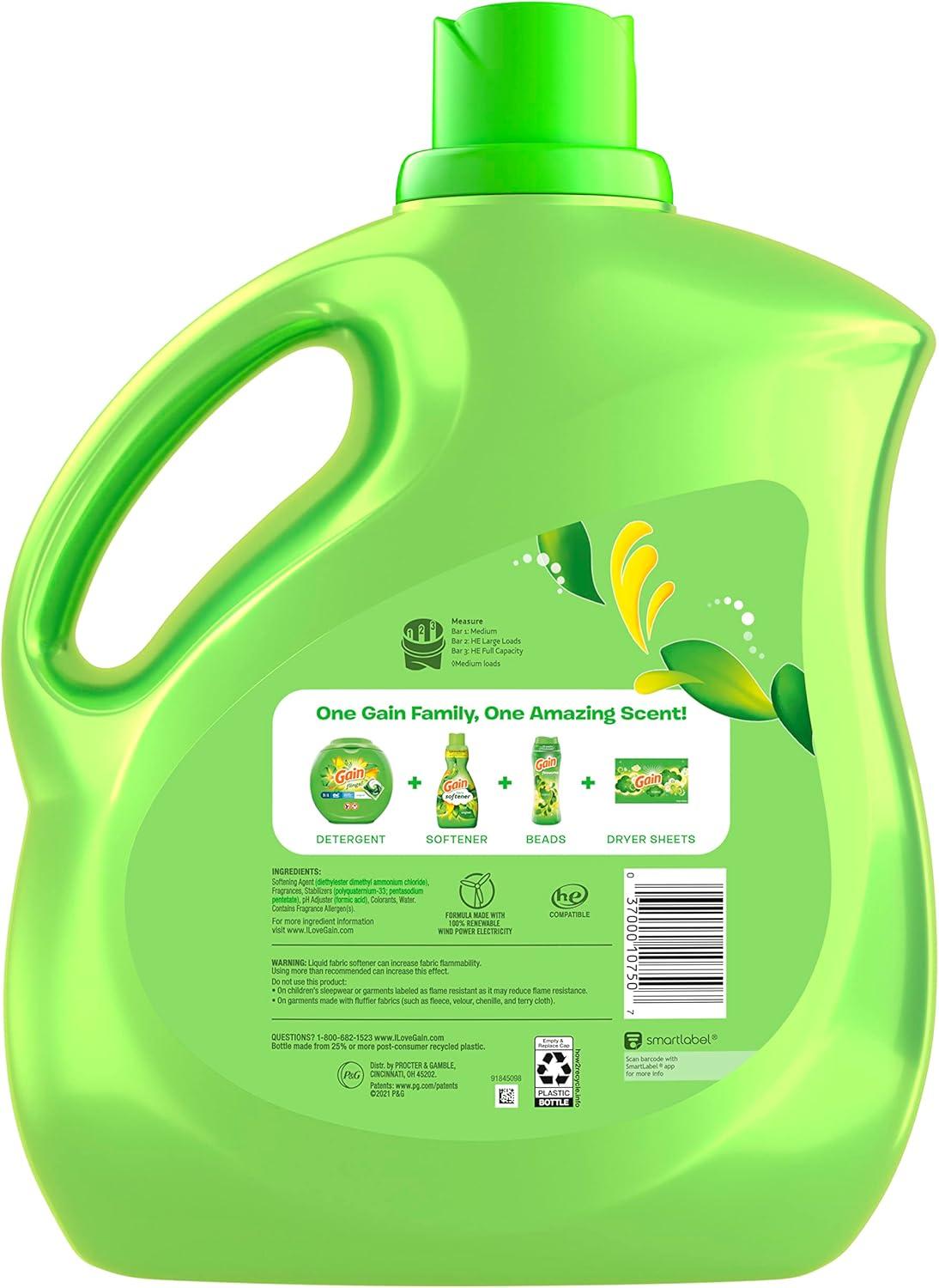 imageGain Laundry Fabric Softener Liquid Original 129 Fl Oz 150 LoadsOriginal