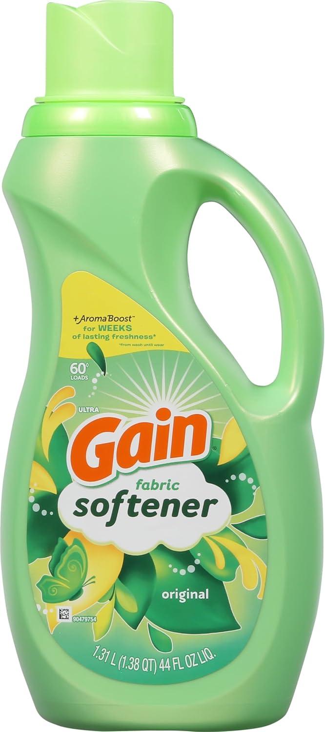 imageGain Liquid Fabric Softener Original Scent 140 FL OZ 190 Loads Liquid Fabric Softener For Soft Fresh LaundryOriginal