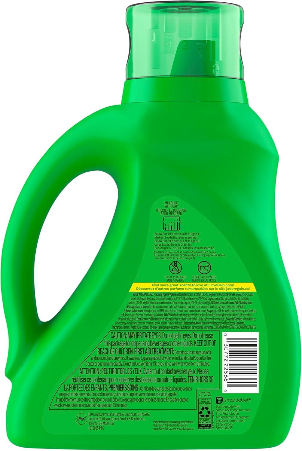 imageGain Liquid Laundry Detergent Now with Odor Defense Moonlight Breeze Scent 132 fl oz 100 Loads Packaging May VaryMoonlight Breeze