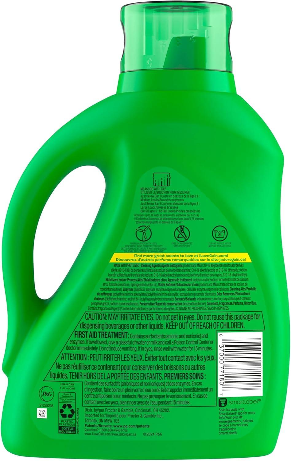 imageGain Liquid Laundry Detergent Now with Odor Defense Moonlight Breeze Scent 132 fl oz 100 Loads Packaging May VaryMoonlight Breeze