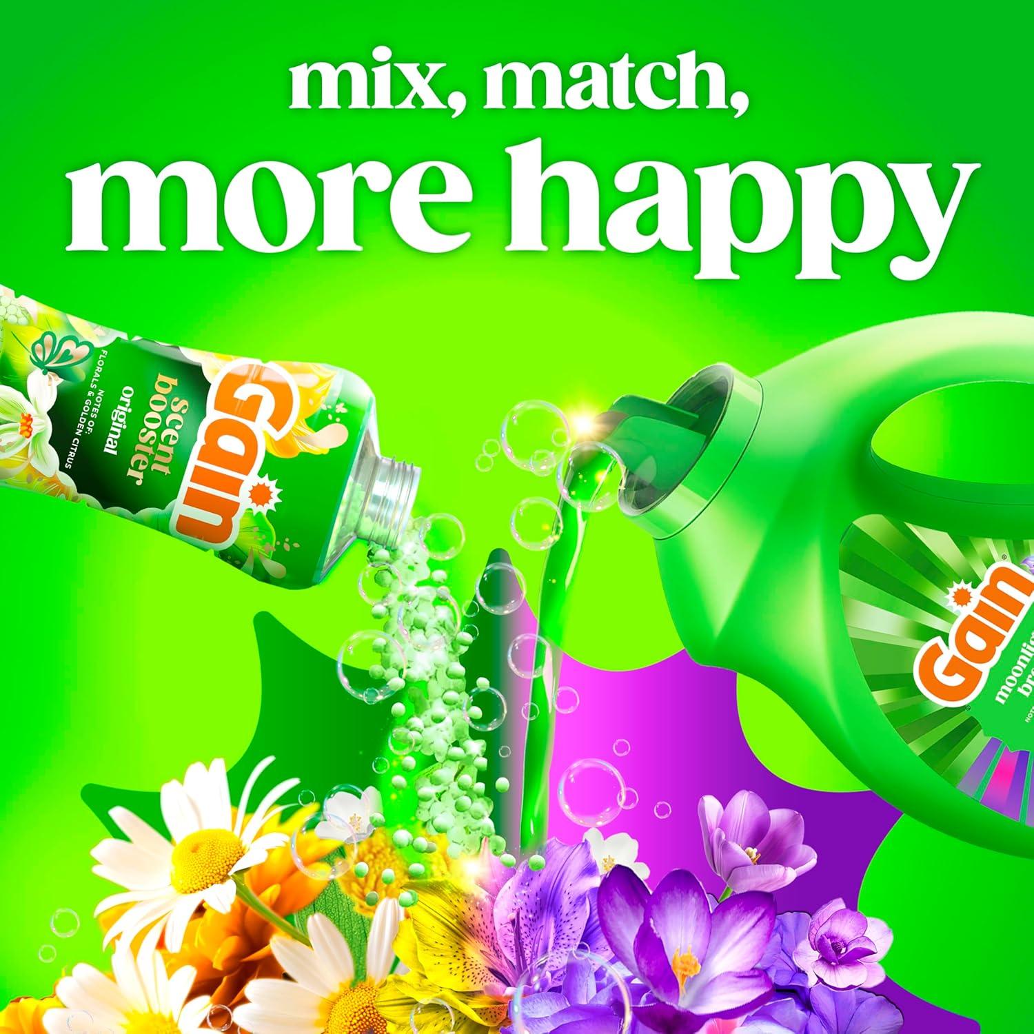 imageGain Liquid Laundry Detergent Now with Odor Defense Moonlight Breeze Scent 132 fl oz 100 Loads Packaging May VaryMoonlight Breeze