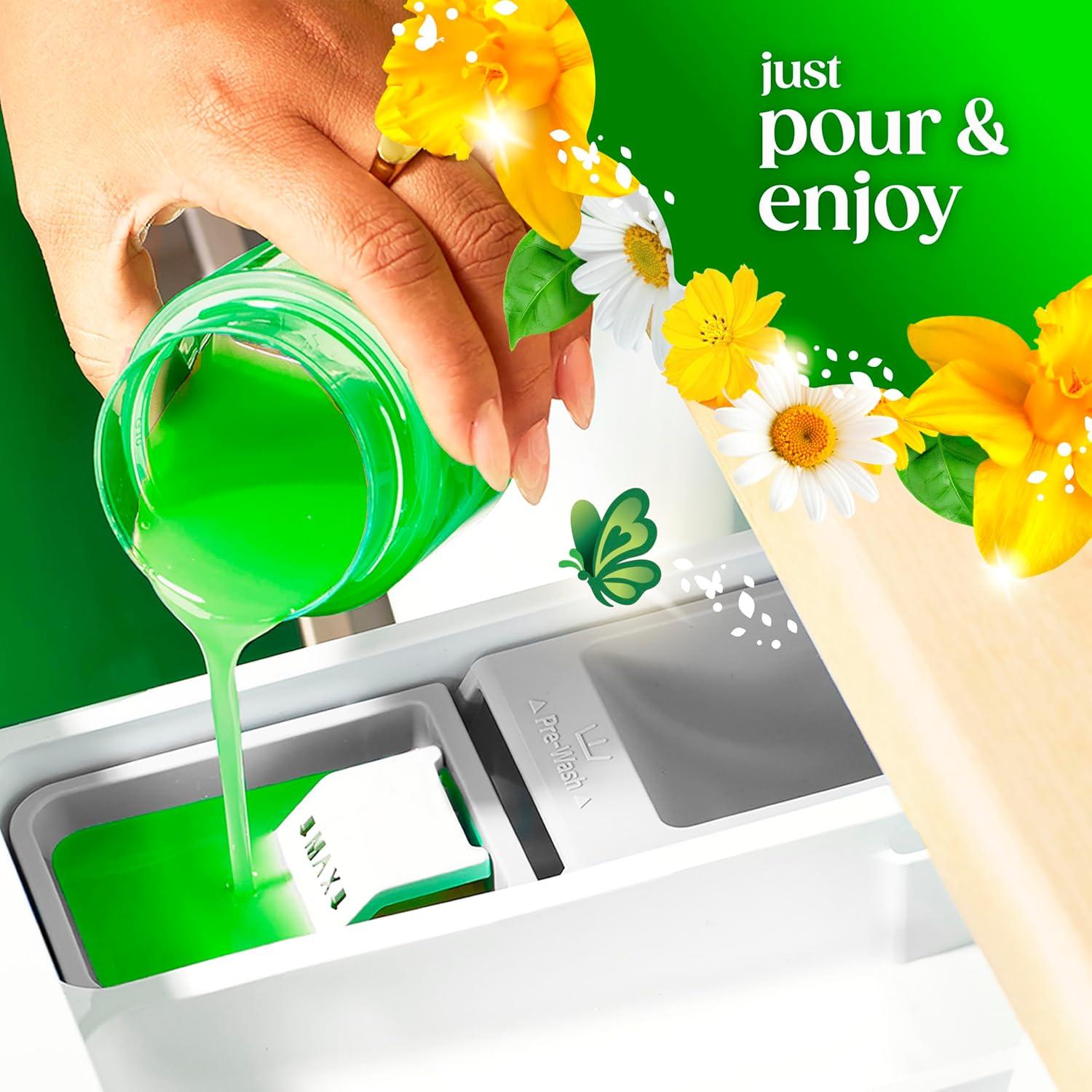 imageGain Liquid Laundry Detergent Original Scent Freshness Odor Fighting High Efficiency Washing Machine Liquid Cleaning Soap 60 fl oz Pack of 2 Packaging May VaryOriginal
