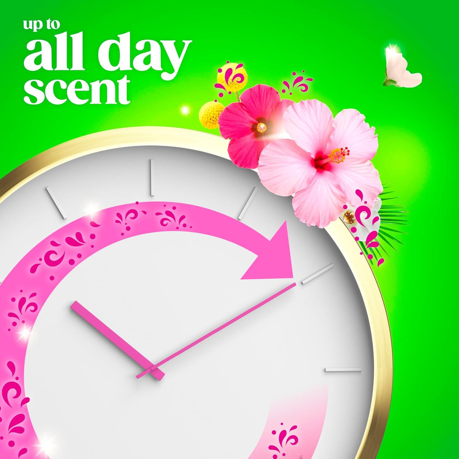 imageGain Liquid Laundry Detergent with Odor Defense All Day Freshness Happy Hibiscus Scent 132 fl oz 100 Loads Packaging May Vary