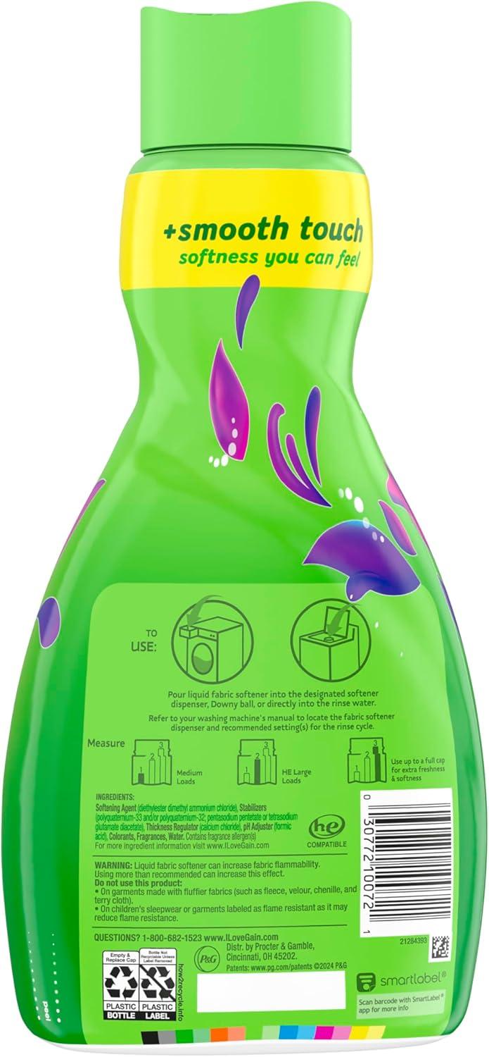 imageGain Moonlight Breeze Fabric Softener 140 FL OZ 190 Load Smooth Touch Laundry Conditioner LiquidMoonlight Breeze