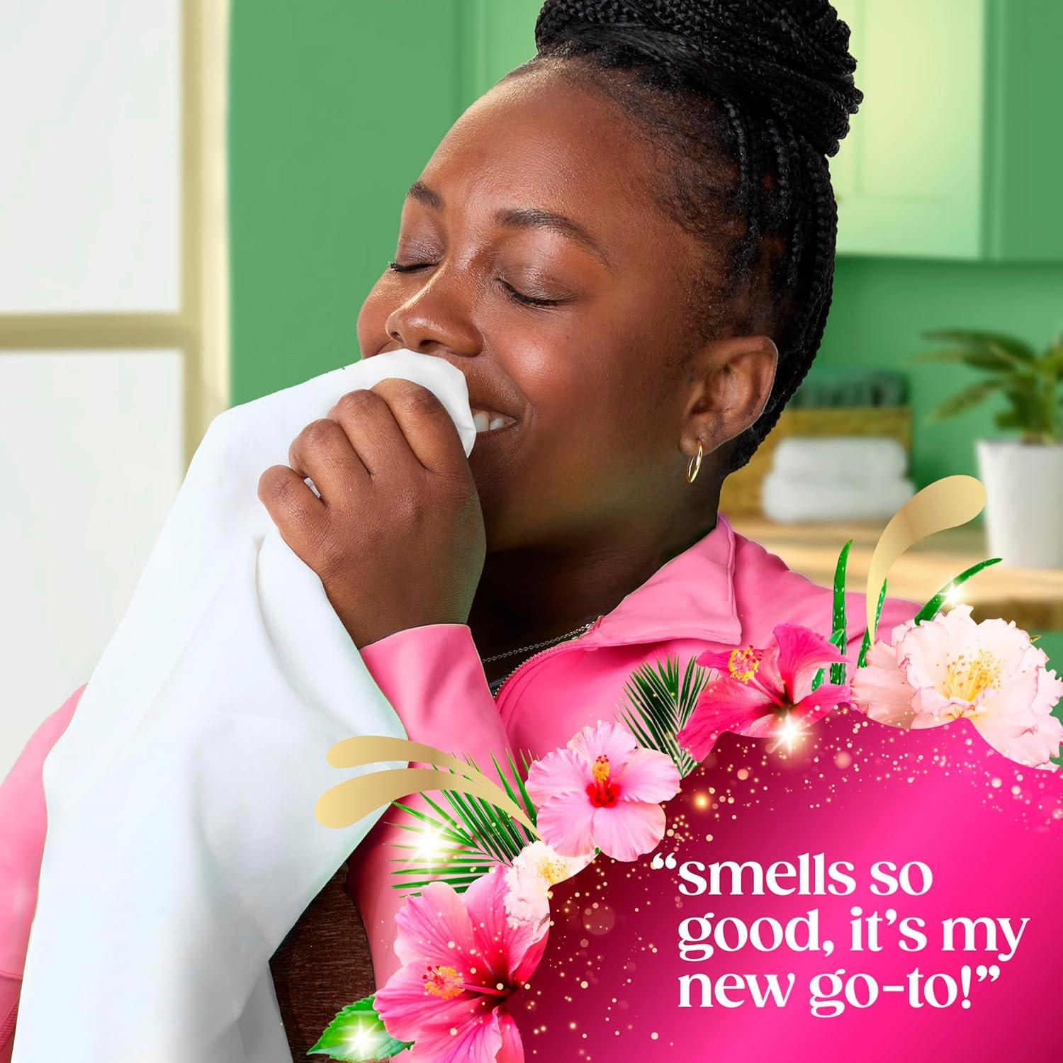 imageGain Plus Flings Liquid Washing Detergent Pods Gains Best Clean AllInOne Happy Hibiscus Scent Laundry Pacs 45 Count Packaging May VaryHibiscus Hula