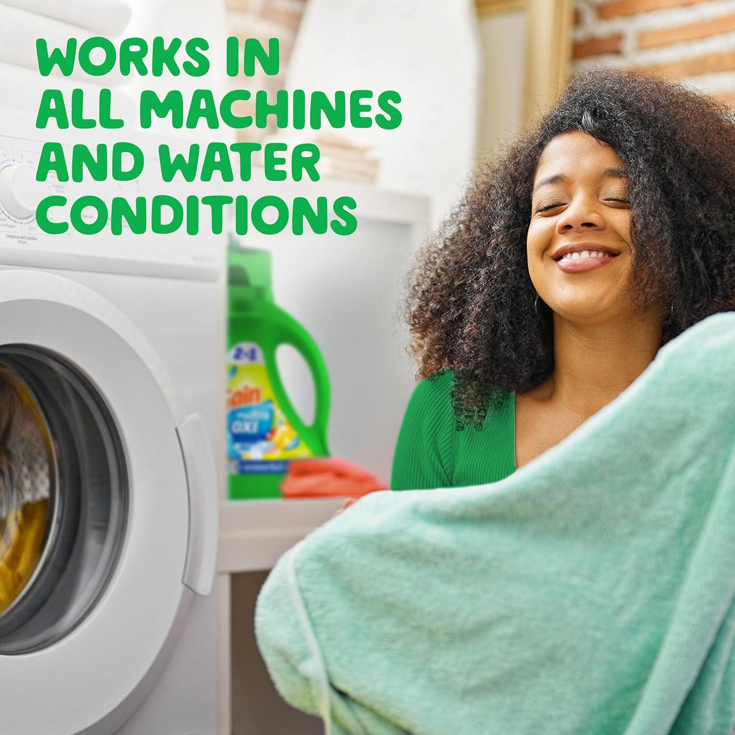 imageGain Ultra Oxi Liquid Laundry Detergent 128 loads 184 fl oz Waterfall Delight Scent 2in1 HE CompatibleWaterfall Delight