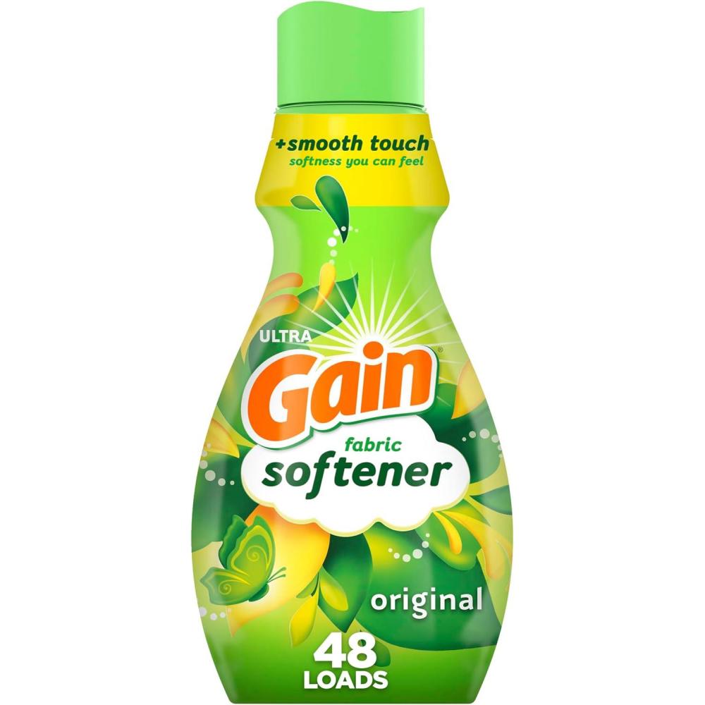 imageGain Liquid Fabric Softener Original Scent 140 FL OZ 190 Loads Liquid Fabric Softener For Soft Fresh LaundryOriginal