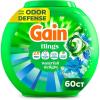 imageGain Flings Liquid Washing Detergent Pods Now with Odor Defense  Color Guard Waterfall Delight Scent 4In1 liquid laundry detergent pacs clean amp fresh 76 Count Packaging May VaryWaterfall Delight