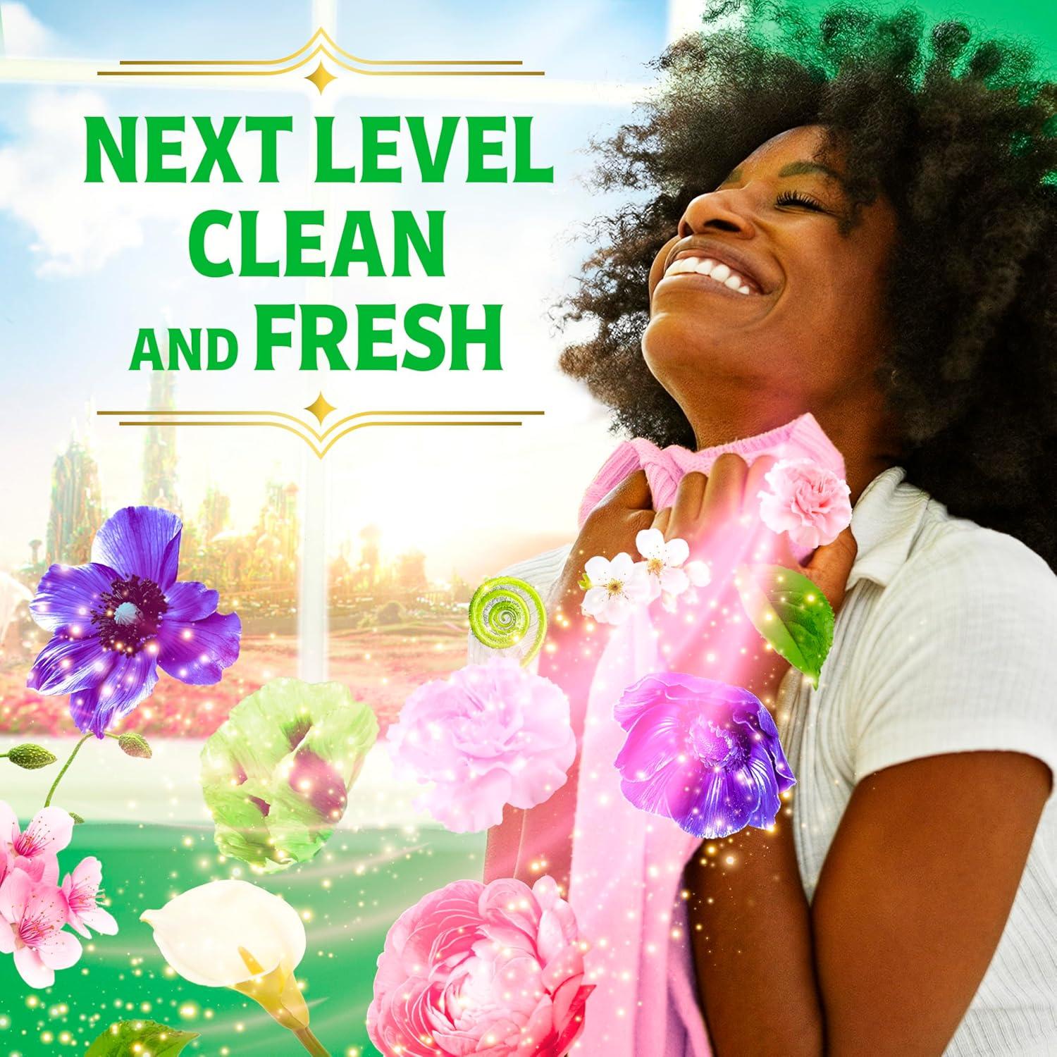 imageGain Flings Wicked For Good Limited Edition Laundry Detergent Pacs 42 Count Fantabulous Floral Scent 3 in 1 HE Detergent Pacs with Oxi Boost and Febreeze