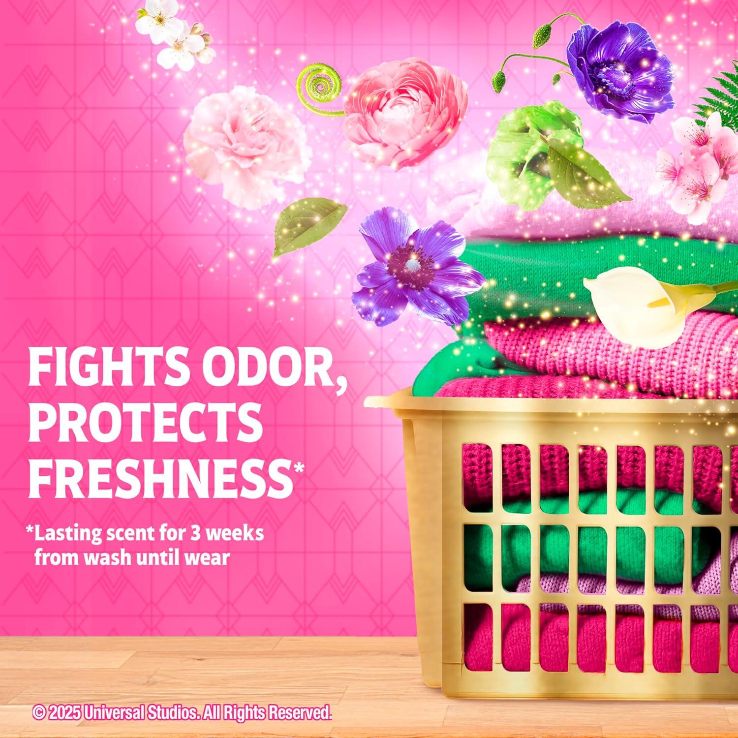 imageGain Flings Wicked For Good Limited Edition Laundry Detergent Pacs 42 Count Fantabulous Floral Scent 3 in 1 HE Detergent Pacs with Oxi Boost and Febreeze