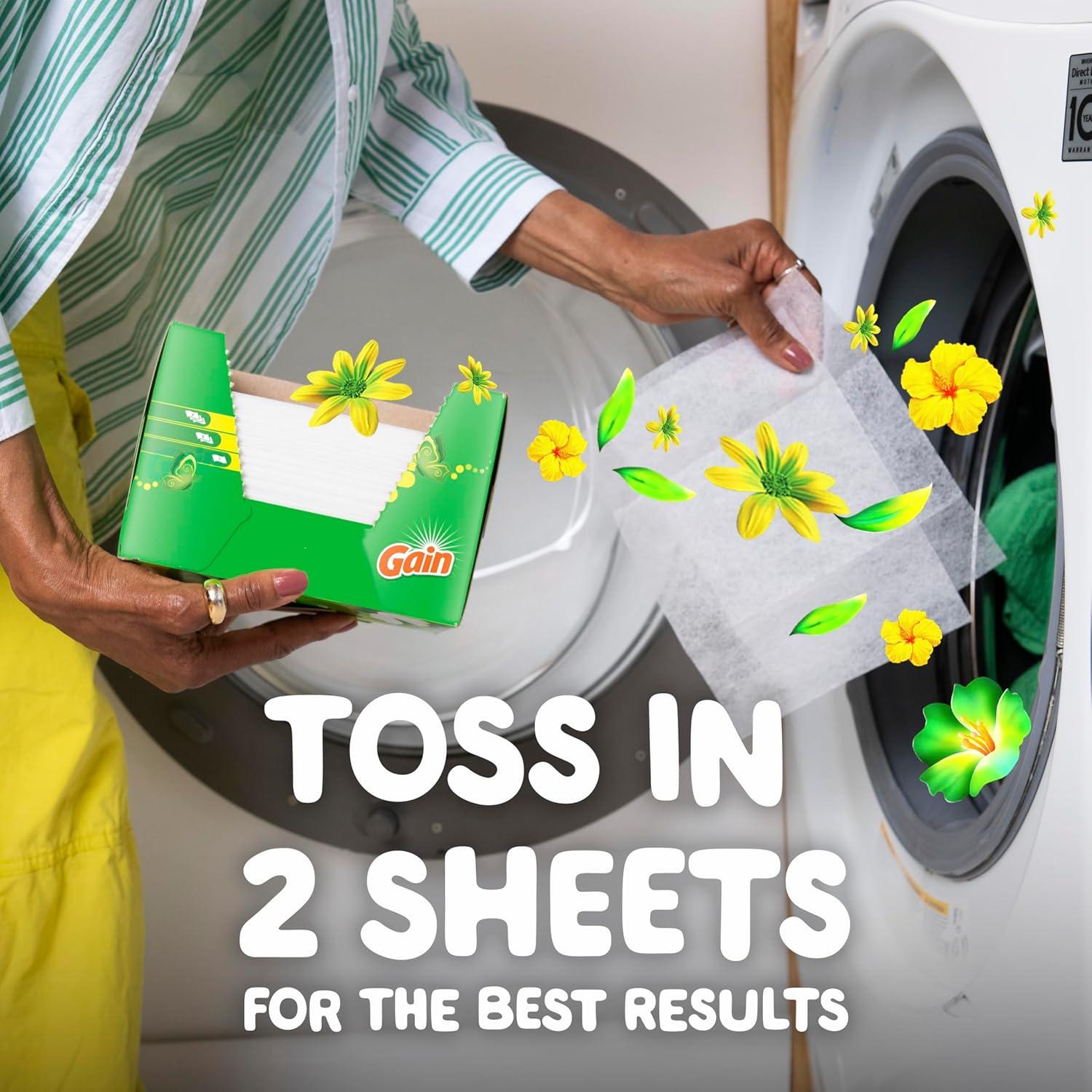 imageGain Laundry Bundle Gain Flings Laundry Detergent Pacs 2x35ct Dryer Sheets 2x34ct Fireworks Laundry Scent Booster Beads 148oz70 Count Pack of 1