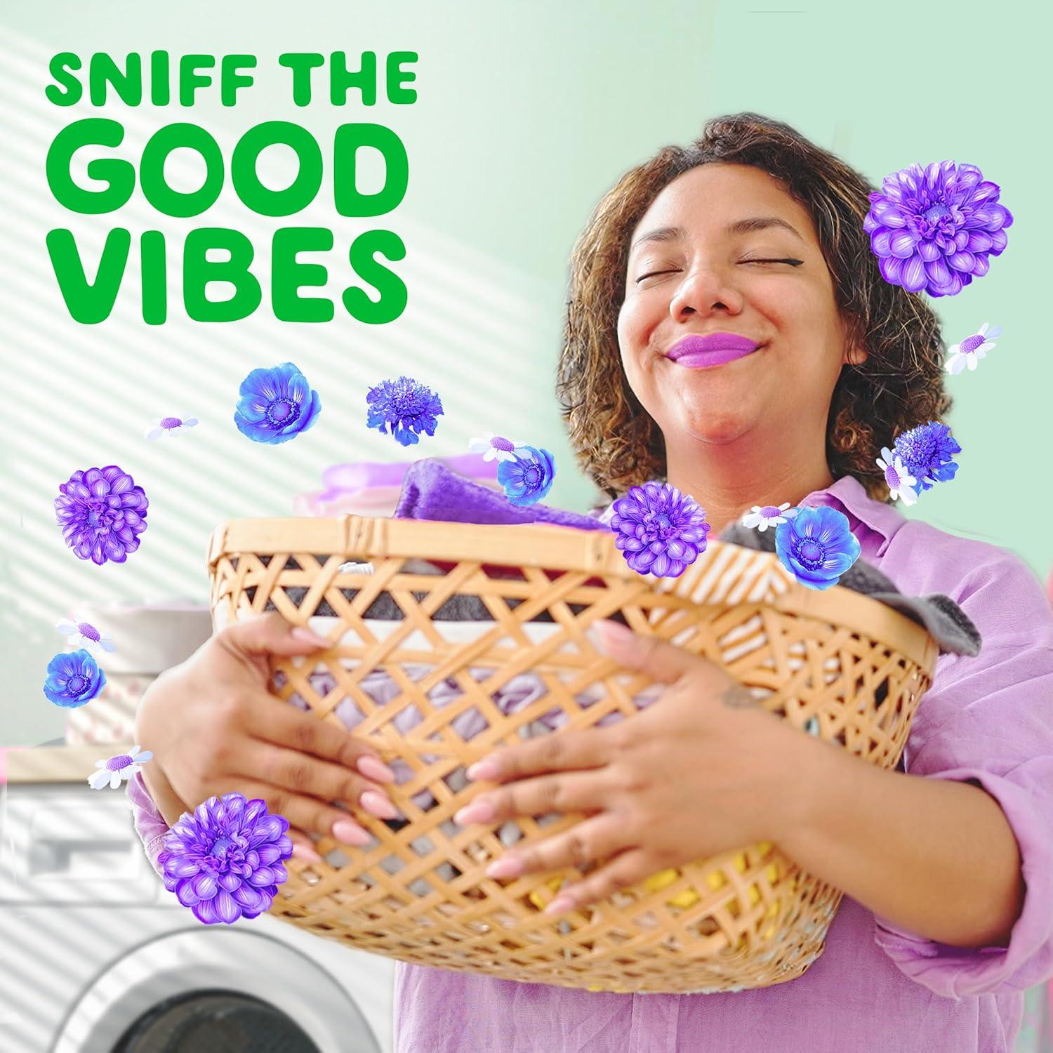 imageGain Laundry Bundle Super Sized Flings 3in1 Detergent Pacs with Febreze amp Oxi 45 Count InWash Laundry Scent Booster Beads 24 oz Dewdrop Daydream Scent