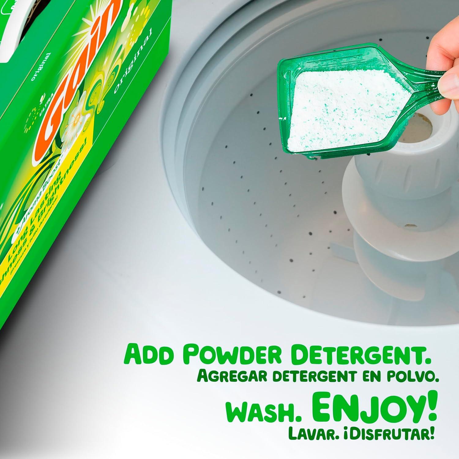 imageGain Powder Laundry Detergent Original Scent 133 Loads 123 OZOriginal Scent
