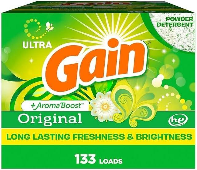 imageGain Powder Laundry Detergent Original Scent 133 Loads 123 OZOriginal Scent