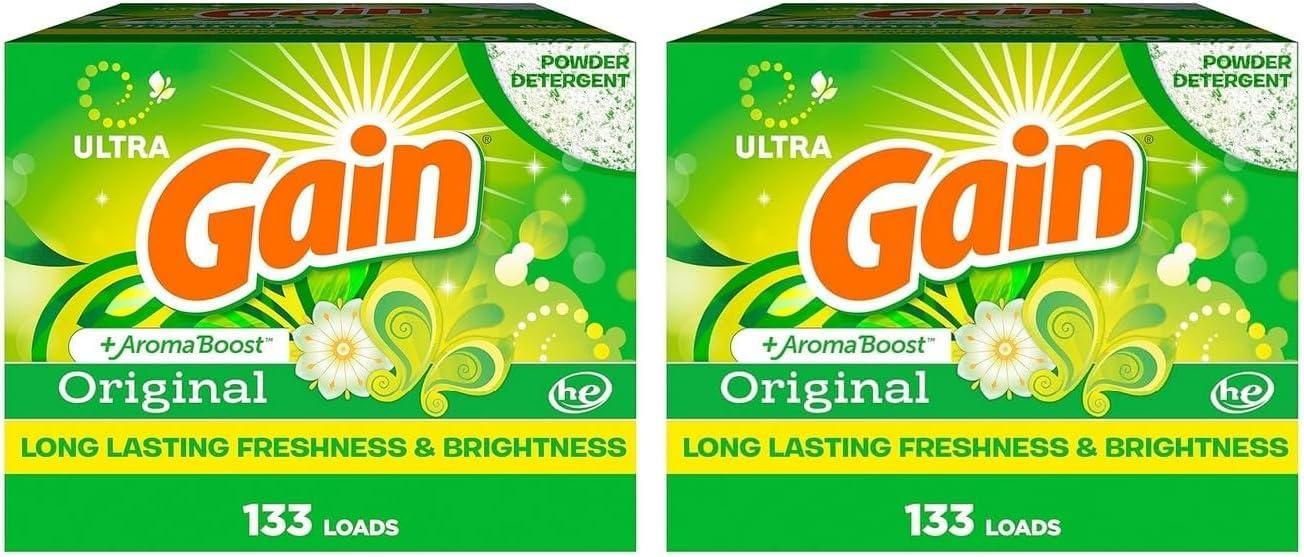 imageGain Powder Laundry Detergent Original Scent 133 Loads 123 OZOriginal Scent