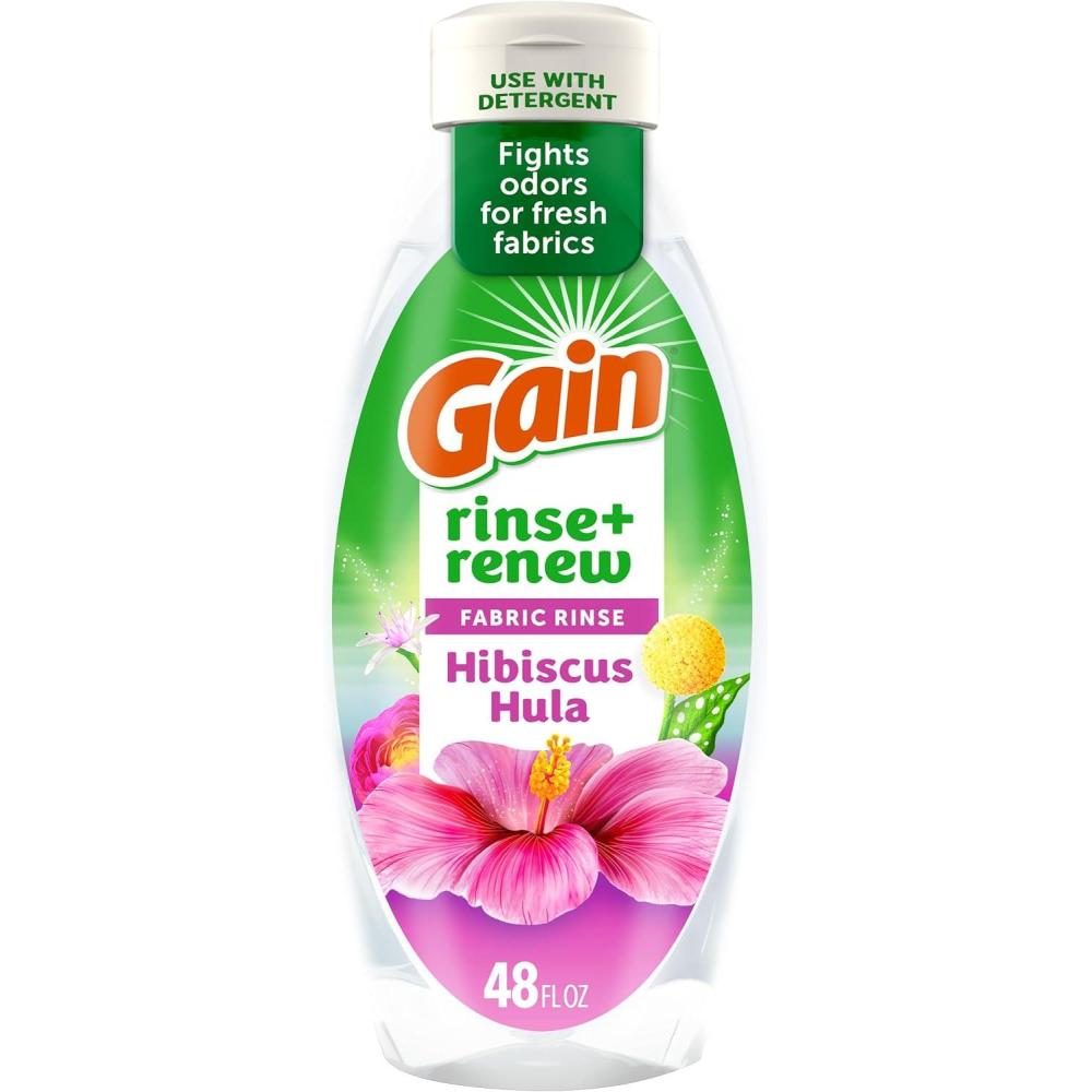 imageGain Hibiscus Hula Fabric Rinse amp Renew 48 FL OZ Laundry Odor Remover48 Fl Oz Pack of 1