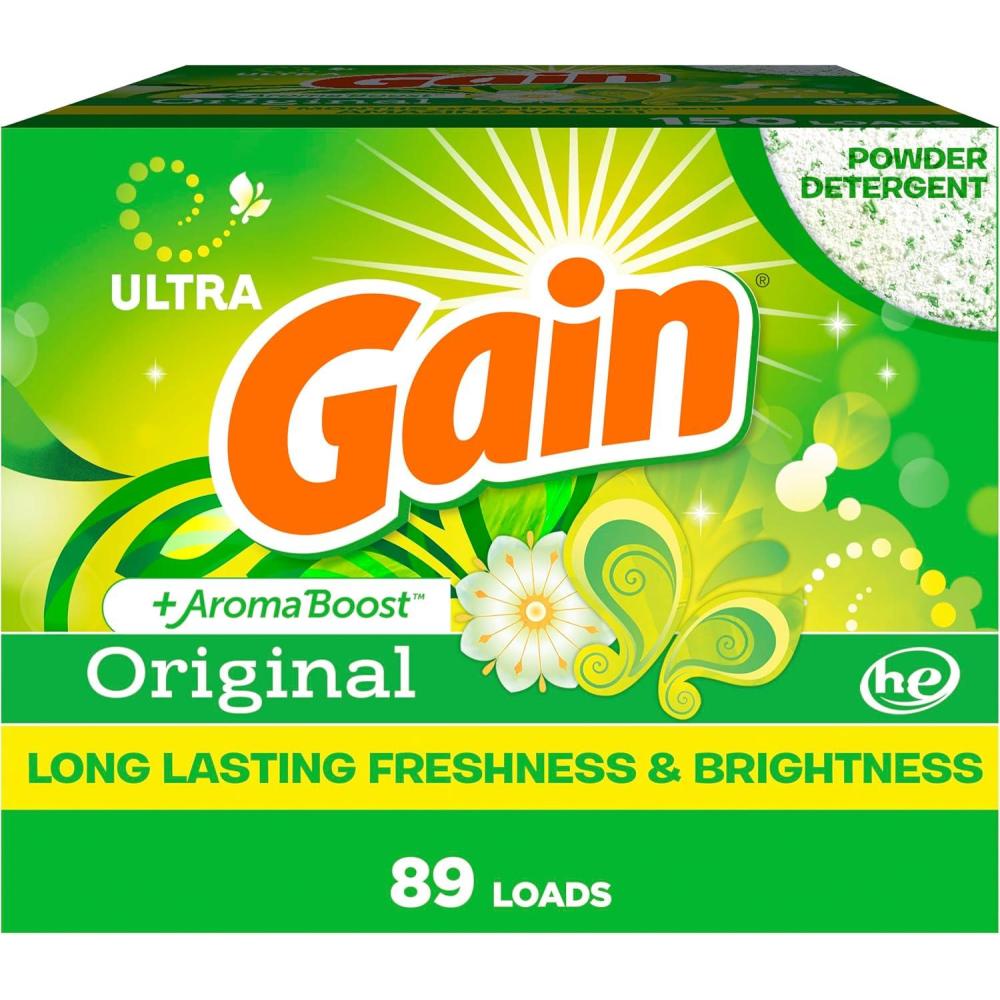 imageGain Powder Laundry Detergent Original Scent 133 Loads 123 OZOriginal Scent