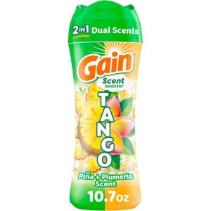 Gain Tango 2-in-1 Laundry Scent Booster Beads, Piña and Plumeria Scent, 10.7 oz, Laundry Beads with Dual Scents Plus All Day Freshness(Piña & Plumeria)