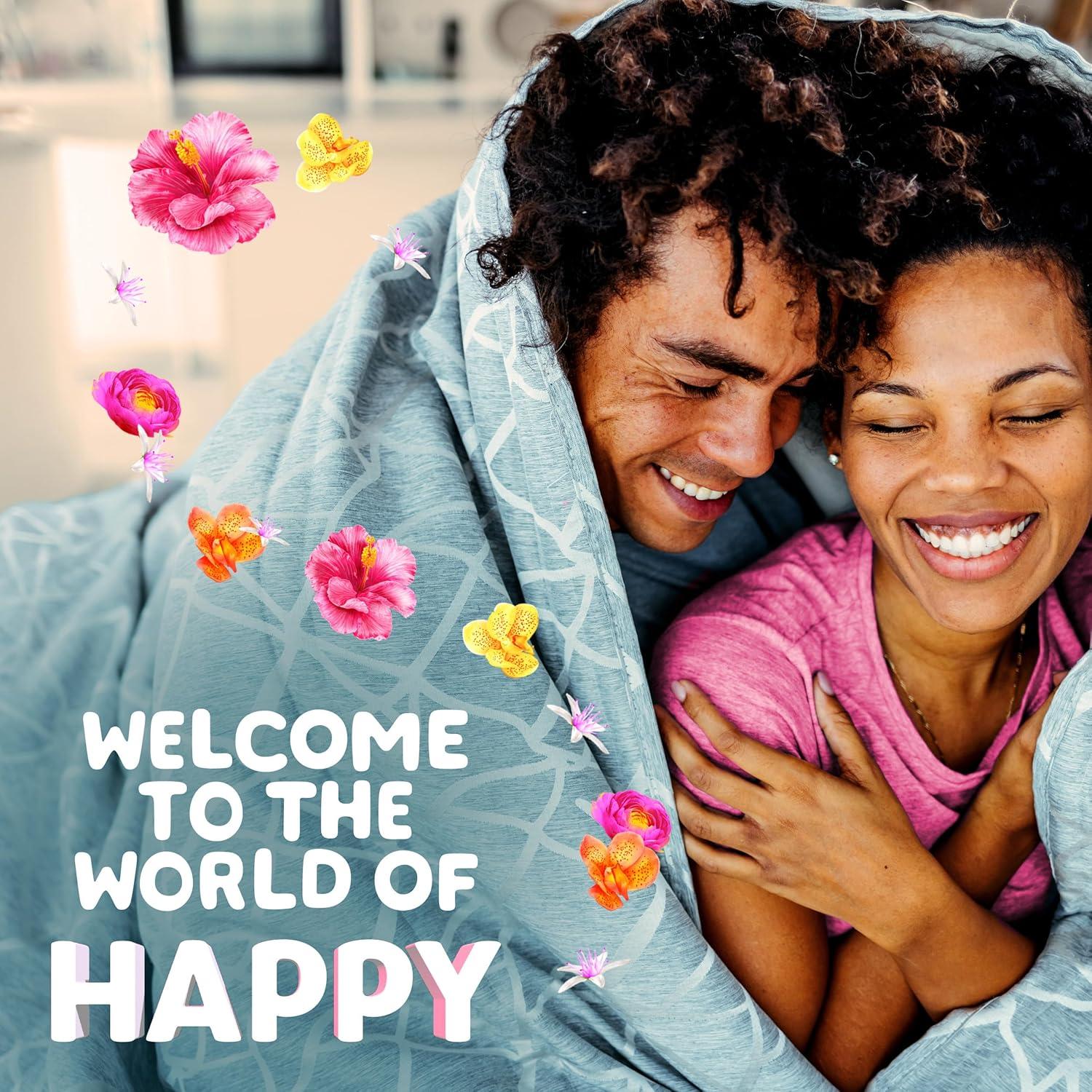 imageGain Liquid Fabric Softener Fabric Conditioner Softening Laundry Conditioner Happy 127 fl oz 188 Loads