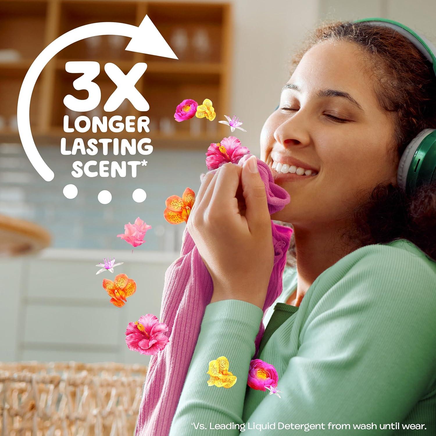 imageGain Liquid Fabric Softener Fabric Conditioner Softening Laundry Conditioner Happy 127 fl oz 188 Loads