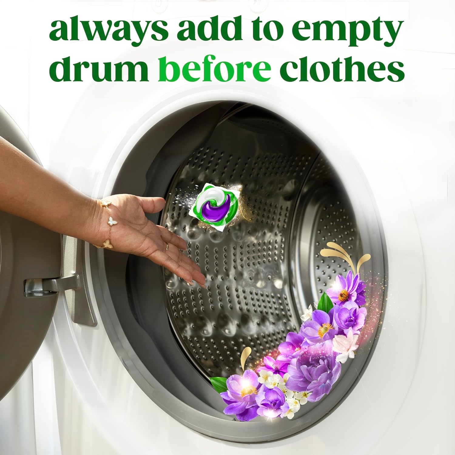 imageGain Plus Flings Liquid Laundry Detergent Pods Gains Best Clean AllInOne Pacs Moonlight Breeze Scent 45 Count