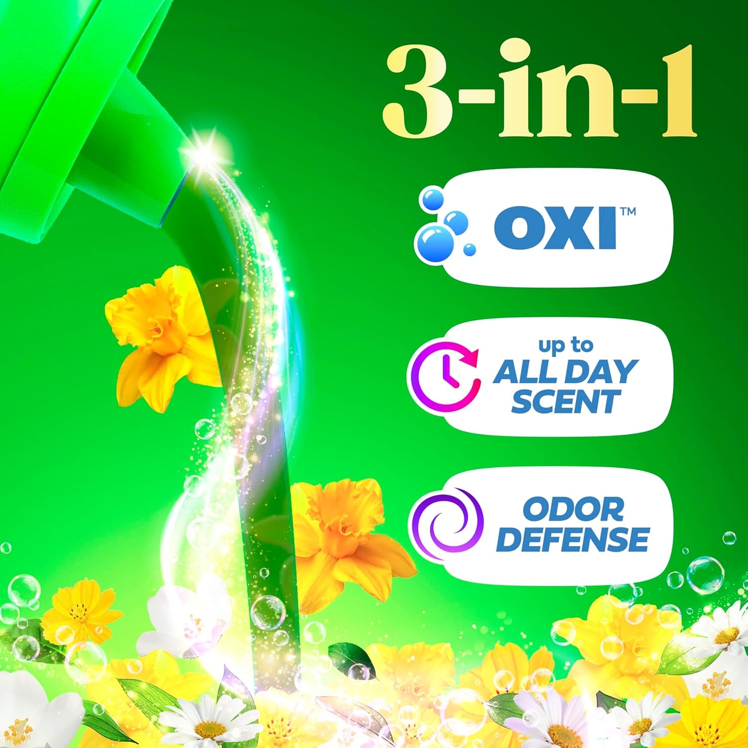 imageGain Plus Liquid Laundry Detergent Cleaner Fresher Now with Oxi Original Scent 170 fl oz 129 Loads99 Fl Oz Pack of 1
